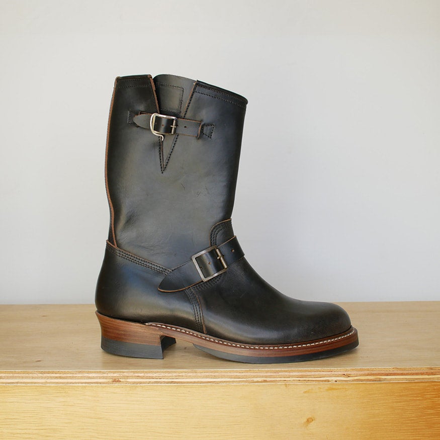 Engineer Boots John Bootmaker John Lofgren Bootmaker LK-003 Engineer Boots  Horween CXL Natural